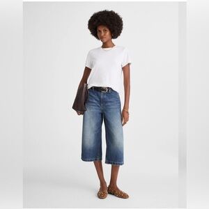 Madewell Classic Blue Denim Culottes